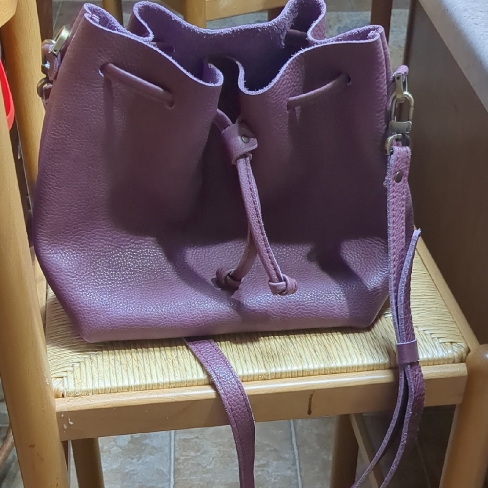 Portland Leather Kyoto Large Bucket  Crossbody Bag
